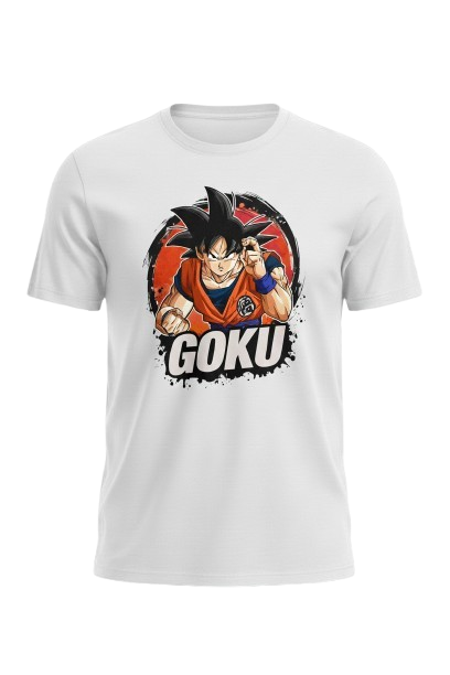 CAMISETA GOKU EN BLANCO