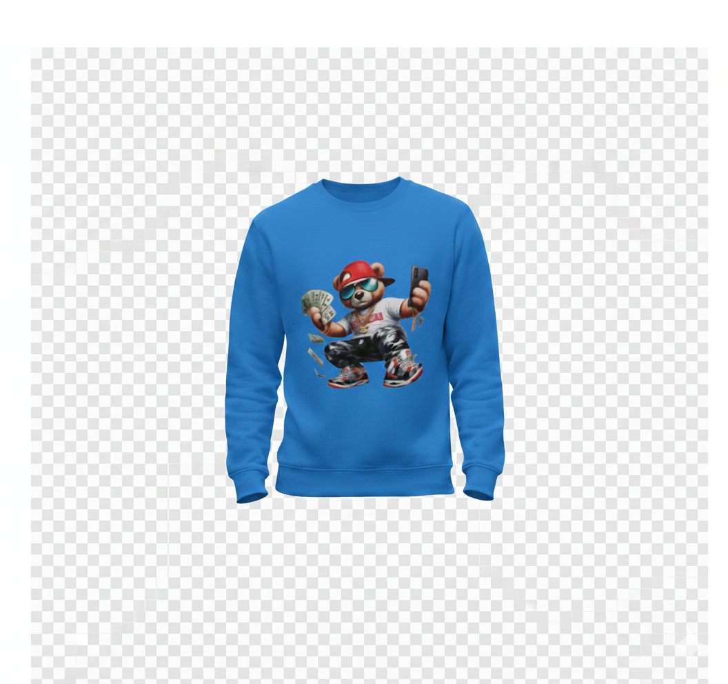 Sudadera básica Osito feliz con dinero