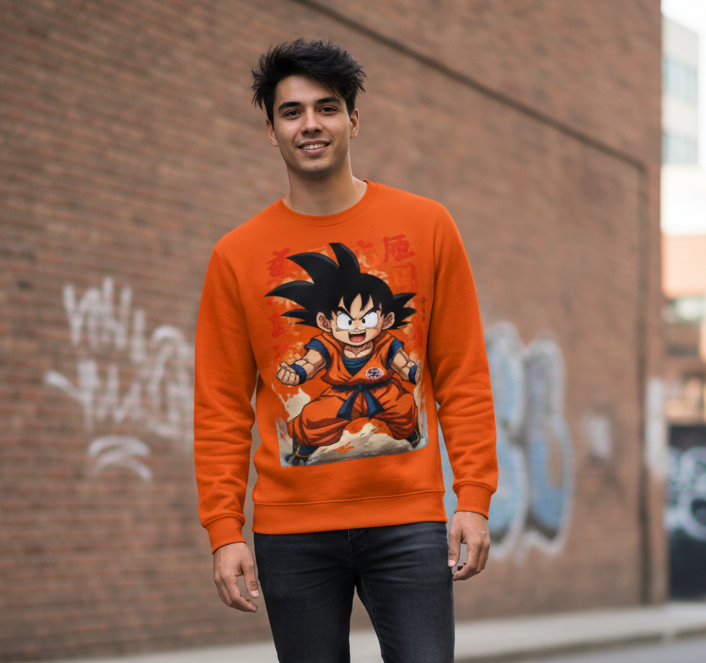 SUDADERA MINI GOKU NARANJA