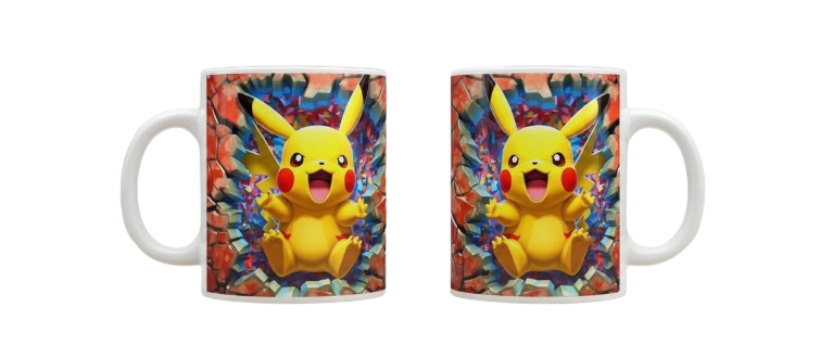 TAZA PICACHU 3D