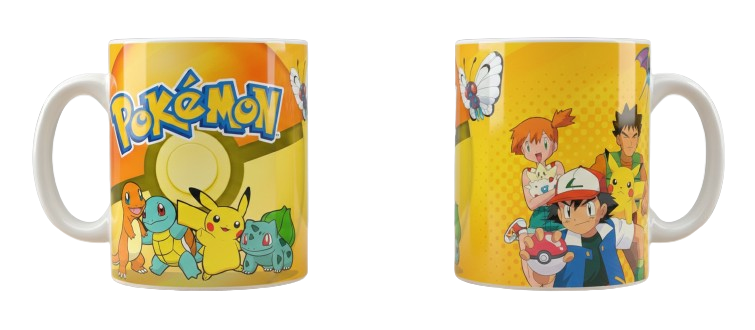 TAZA CON PERSONAJES DE POKÉMON